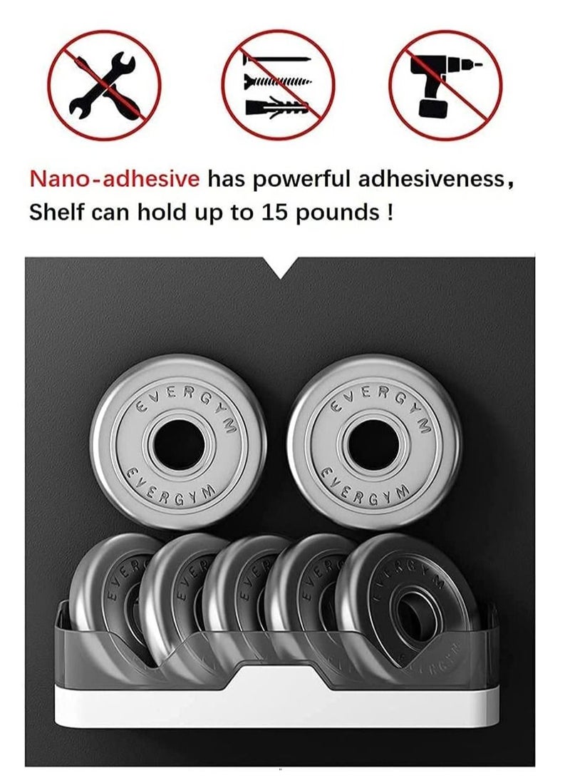 ميكسد دش سيارة جدار جبل نوع 2 قطعة حمام التشطيب رف رف لاصق ، رف مستحضرات التجميل ، دش التشطيب ركن حوض الاستحمام تخزين سلة الرف ، رف حوض الاستحمام دون حفر المطبخ التوابل الرف - Image 2