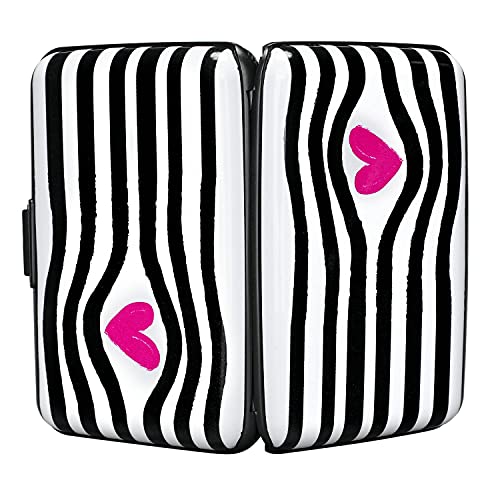 ELFISH Mini RFID Aluminum Wallet Credit Cards Holder Business Card Case Metal ID Case for Men Women (Eye heart) - Image 3
