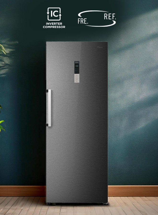 Super General 450L Gross Capacity and 380L Net Capacity, Convertible Upright Freezer, Inverter Technology, Frost Free with Quick Freeze Technology, Converted from Freezer to Refrigerator with One Click Button, Digital Display, SGUF441NFDCIE, Inox 220 W SGUF441NFDCIE Inox - Image 3