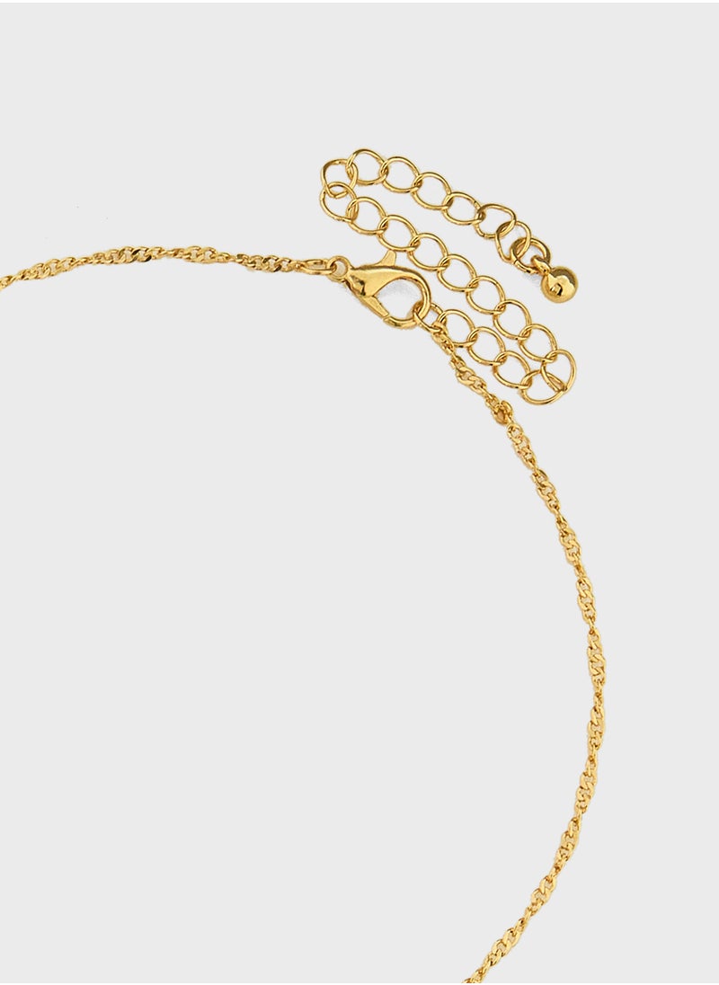 ELLA - 3 Mix Pack Rose Pendant With Chain Necklace - Image 1