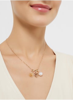 ELLA 3 Mix Pack Rose Pendant With Chain Necklace  - Image 4