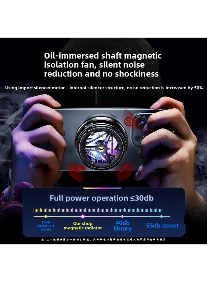 Mobile Phone Radiator Semiconductor Water Cooling Artifact Refrigeration Ice-sealed Back Clip Magnetic Pro Fan For China-Color:[12-core Top Version] Strong Ice-crying Model❄15 Seconds To Freezing Point❄Tec Overclocking Forced Refrigeration❄Comes With Universal + Gaming Finger Cots  - Image 5