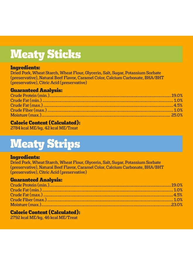 Pedigree Pedigree Canine Cookout Soft Dog Treats, Beef Flavored Meaty Sticks and Strips, (2) 18.2 oz. Bags  - Image 3