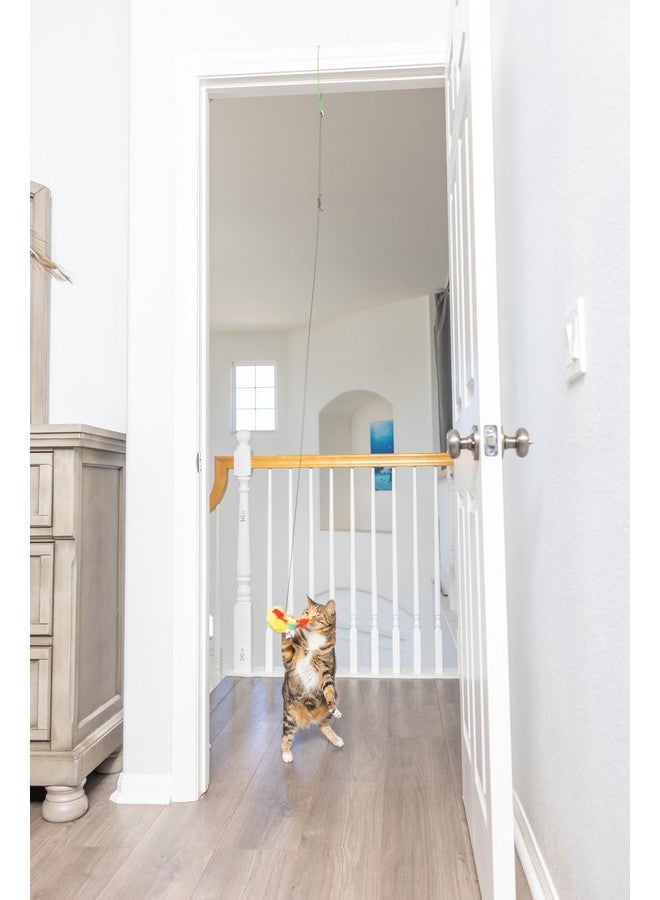 SPOT A-Door-Able Plush Bird Cat Toy | Rattle and Catnip Cat Toy Provides Hours of Entertainment for Your Cat | Hangs on Any Size Door Frame - Image 4