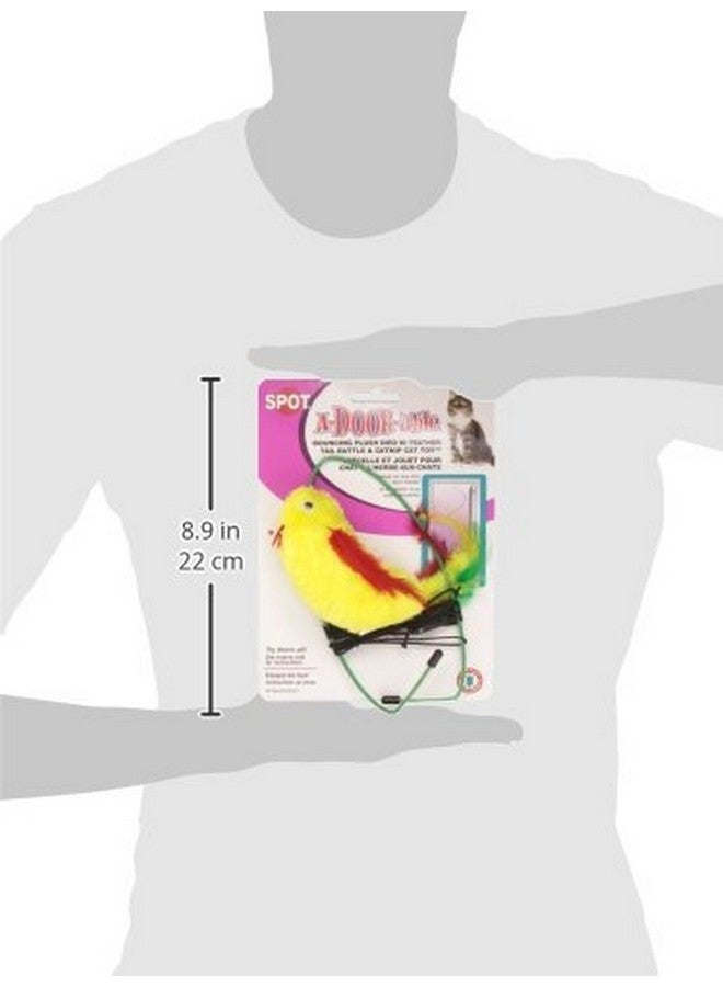 SPOT A-Door-Able Plush Bird Cat Toy | Rattle and Catnip Cat Toy Provides Hours of Entertainment for Your Cat | Hangs on Any Size Door Frame - Image 3