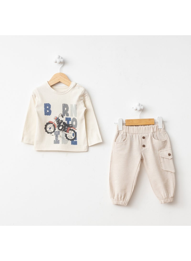 FOR MY BABY Baby Fou Tent Printed Coat Set  - Image 2