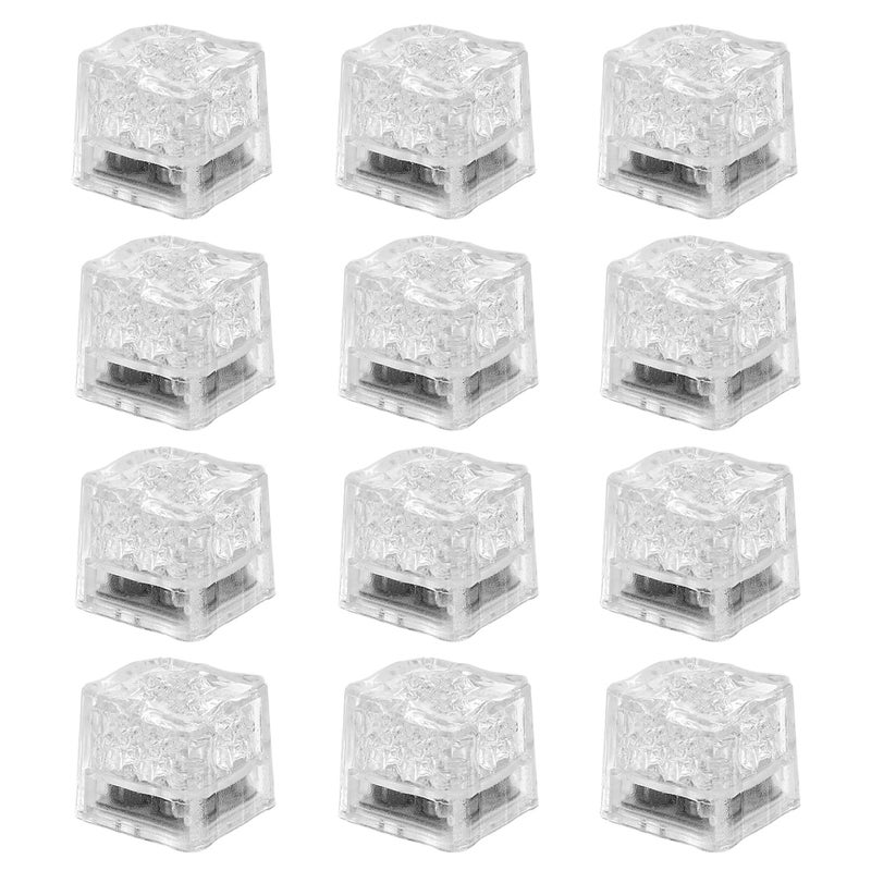 Nonley Light Up Ice Cubes for Drinks, 12 PCS Green LED Ice Cubes Liquid Activated, Glow in The Dark Waterproof Ice Cubes for Home Bar Supplies Summer Party Wedding Decor - Image 2