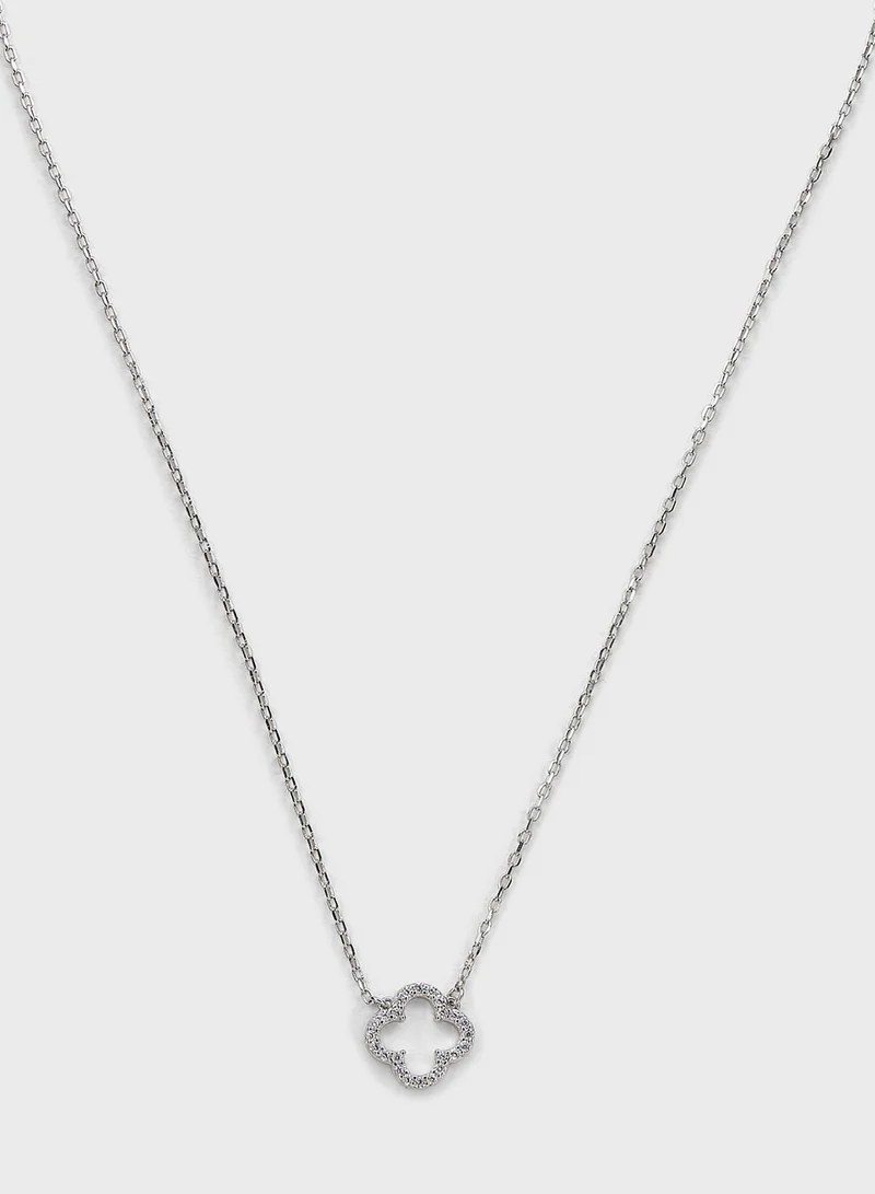 MOMNT Contour Clover Necklace
