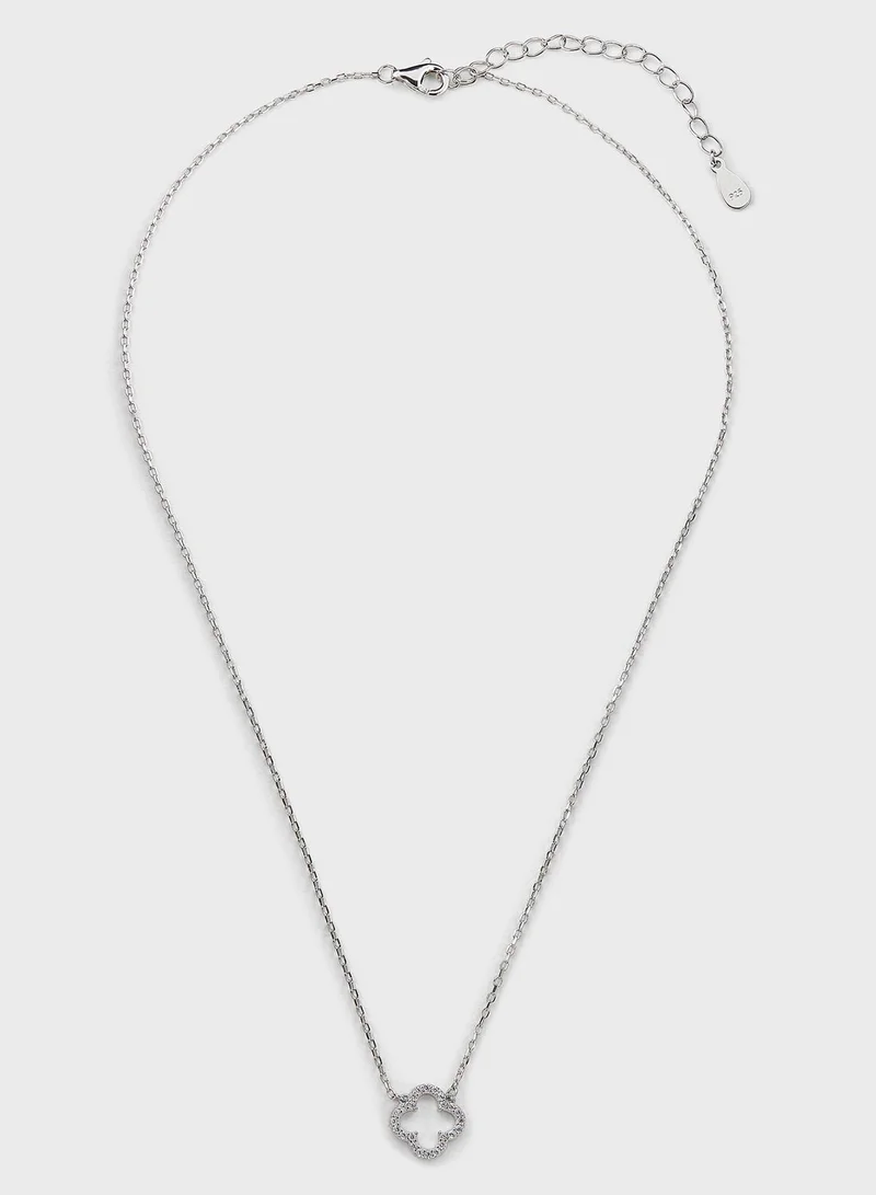 MOMNT Contour Clover Necklace