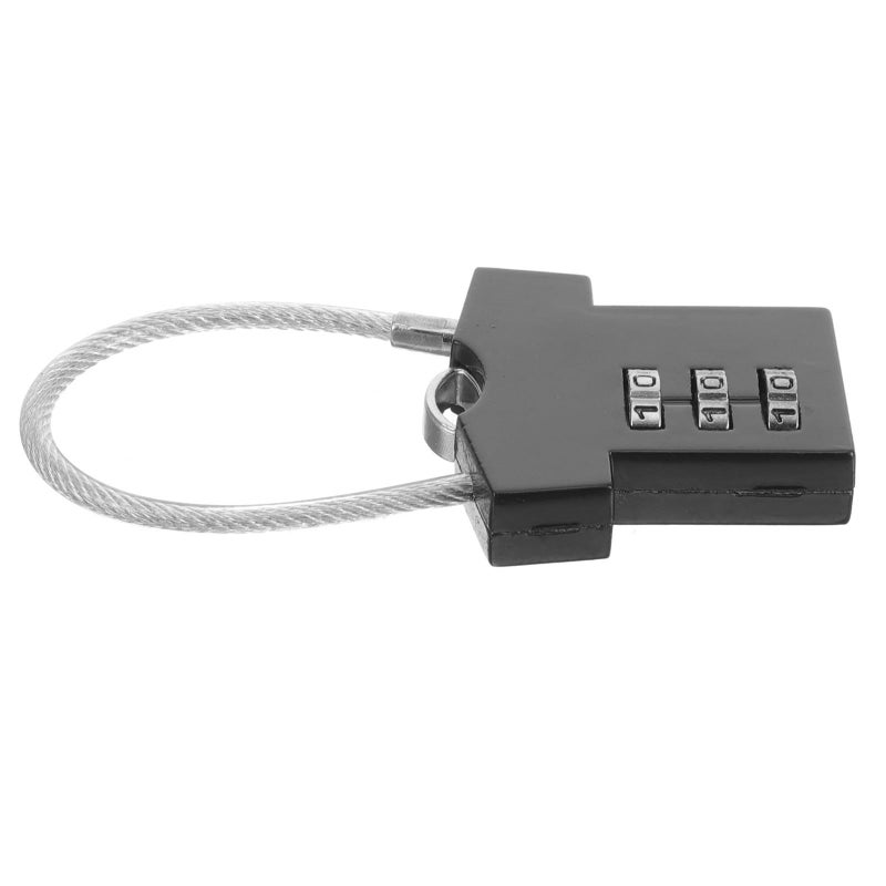 Digital Combination Padlock for Locker Luggage Gym Cabinet Black Travel Lock - Image 2