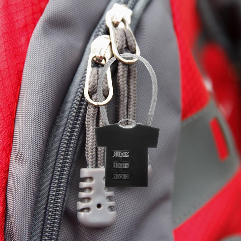 Digital Combination Padlock for Locker Luggage Gym Cabinet Black Travel Lock - Image 4