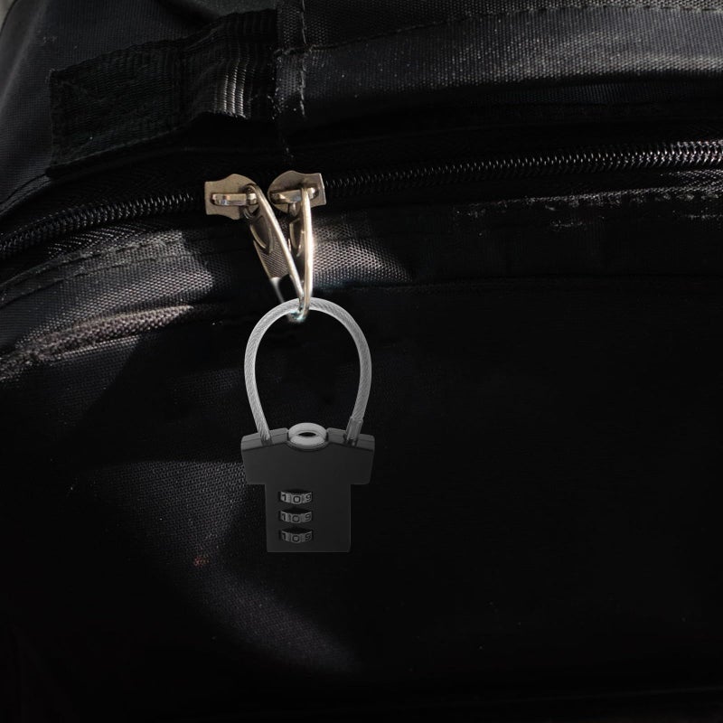 Digital Combination Padlock for Locker Luggage Gym Cabinet Black Travel Lock - Image 5