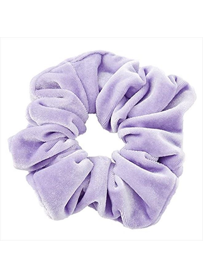 claire's - CLAIRE'S Velvet Hair Scrunchie | Soft, Cute No Damage Scrunchies, Periwinkle, Hair Accessories - Medium 1 Piece - Image 1