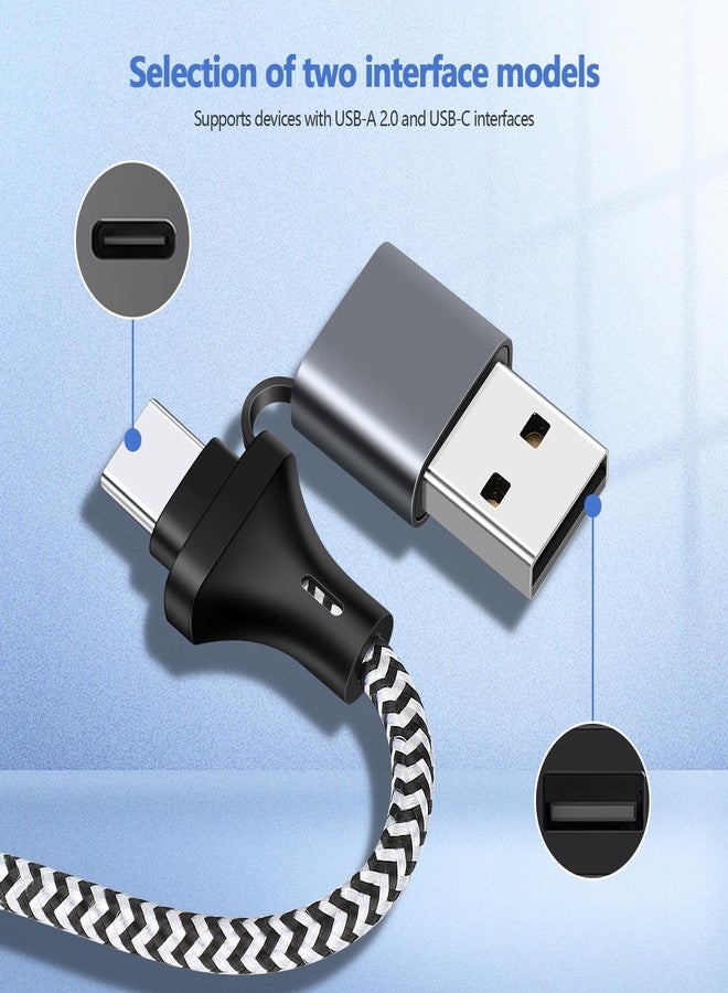 Saisn محول USB C مزدوج البيانات Y كابل شحن ذكر إلى أنثى 2.0 OTG لمحول ماك بوك، هاتف USB-C، فلاش درايف، كاميرا، طابعة - Image 2