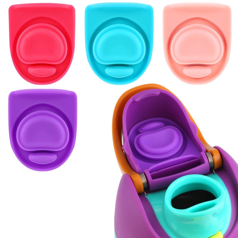PEUTIER 4Pcs Replacement Stopper Compatible With Owala Freesip 24Oz 32Oz  Water Bottle Top Lid Gasket For Owala 19/24/32/40Oz Seal Bottle Cap Mouth Stopper Part Silicone Plug Accessories Bpa-Free (Colorful) - Image 1