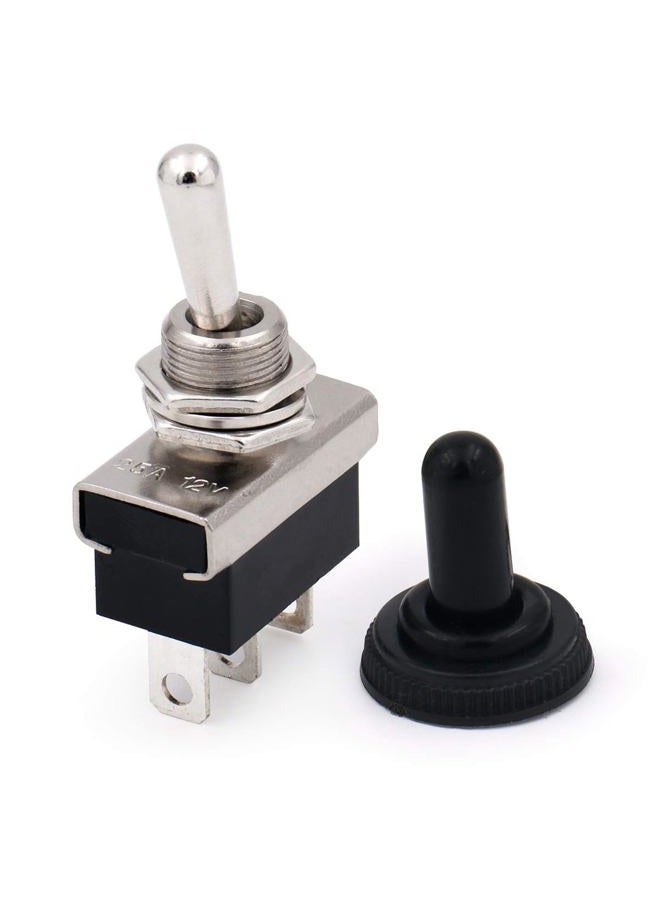 Baomain Car Toggle Switch SPDT ON-ON 3 Pin 2 Position 12V 25A with Waterproof Cover for Auto Car - Image 1