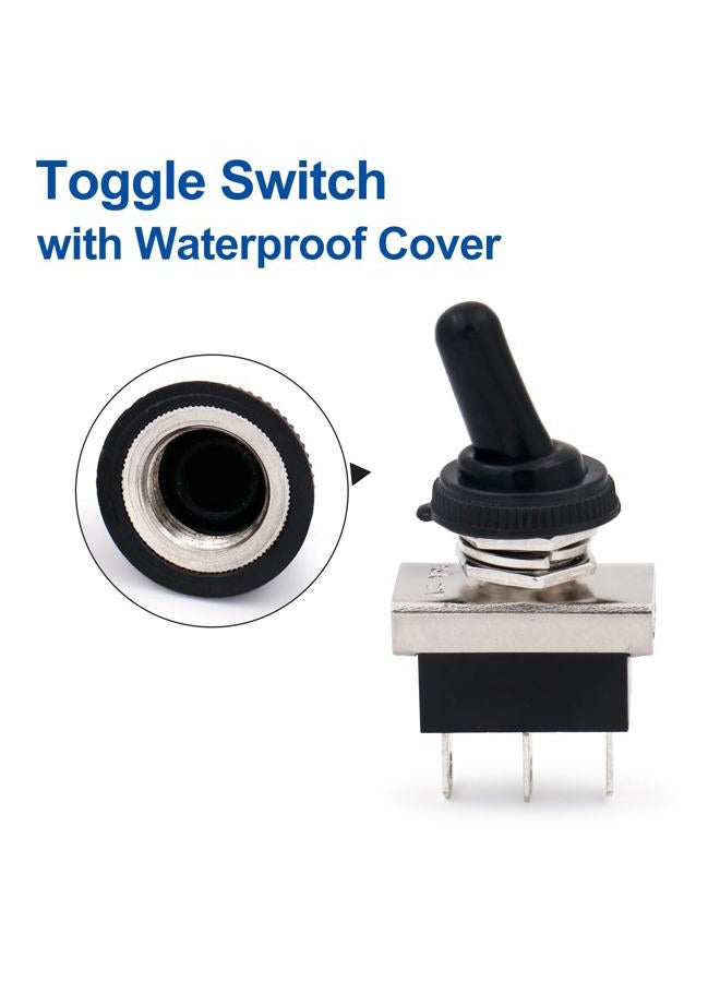 Baomain Car Toggle Switch SPDT ON-ON 3 Pin 2 Position 12V 25A with Waterproof Cover for Auto Car - Image 4