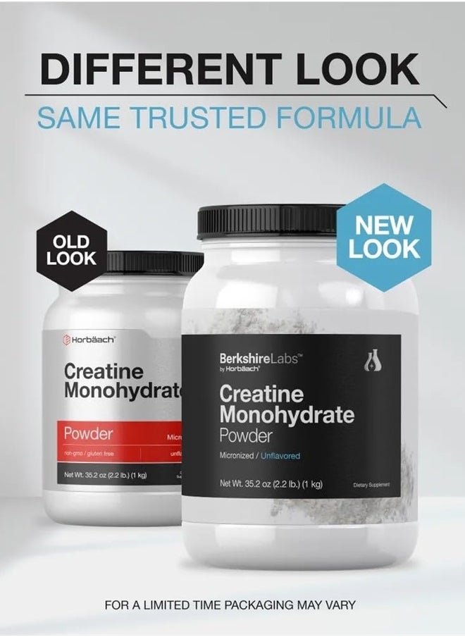 Horbaach Creatine Monohydrate Powder | 2.2lbs (35.2 oz) | HPLC Purity Tested | Vegetarian, Non-GMO, & Gluten Free Supplement  - Image 3