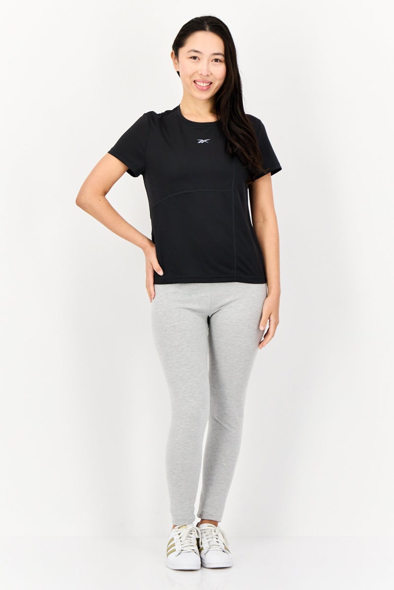 Reebok Women Sportswear Fit Training T-shirt, Black  - Image 4