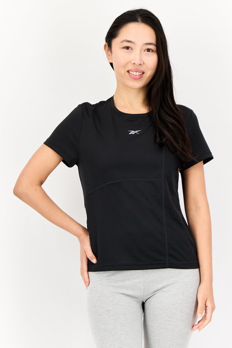 Reebok Women Sportswear Fit Training T-shirt, Black  - Image 1
