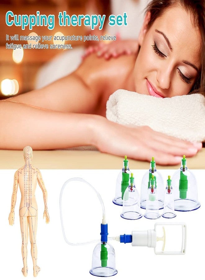 Vinban CUPPING KIT SET 12 PCS Vacuum Cupping Set Health Care Vacuum Cupping Portable Body Relaxation Massage Therapy Kit Cupping Cups - Image 2