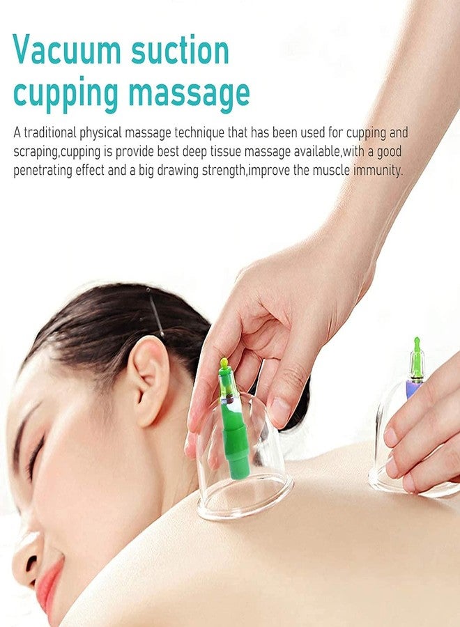 Vinban CUPPING KIT SET 12 PCS Vacuum Cupping Set Health Care Vacuum Cupping Portable Body Relaxation Massage Therapy Kit Cupping Cups - Image 3