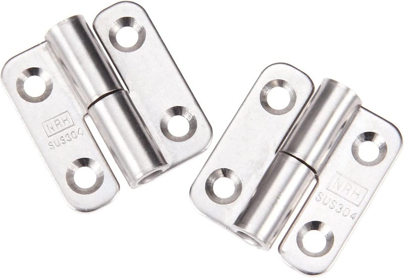 Hinge, 1pc or 1pair Cabinet Removable Hinge Stainless Steel Heavy Duty Cabinet Furniture Hinge for Toolbox 3734mm (Color : Right, Size : A) - Image 4