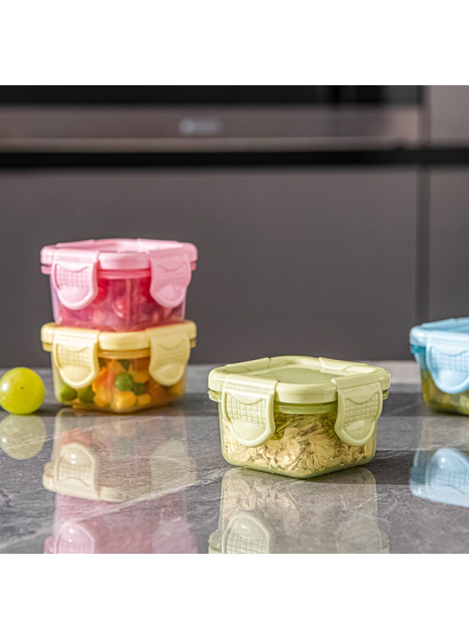 Fresh-keeping Box Candy Sealed Box Baby Kidsren's Food Supplement Box Storage Box Seasoning Box Medicine Box Jam Box Set Wholesale-Specifications:60ML-Color:Bright Yellow  - Image 4
