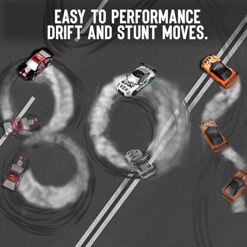 RACENT 124 Scale RC Drift Car 10MPH 4WD Remote Control Car with LED Light Racing and Drifting Wheels 2 Rechargeable Batteries Perfect Toy for Boys Girls Kids Orange - Image 5