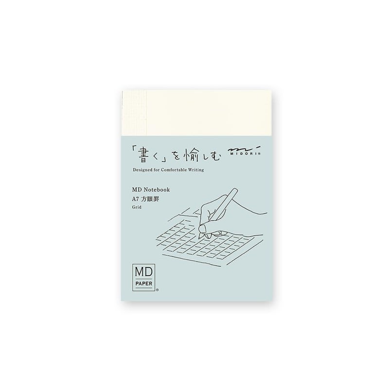 Midori 15346006 Notebook, MD Notebook, A7, Square Ruled - Image 1