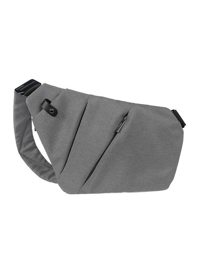 NIBEMINENT Anti Theft Crossbody Bag Grey - Image 2