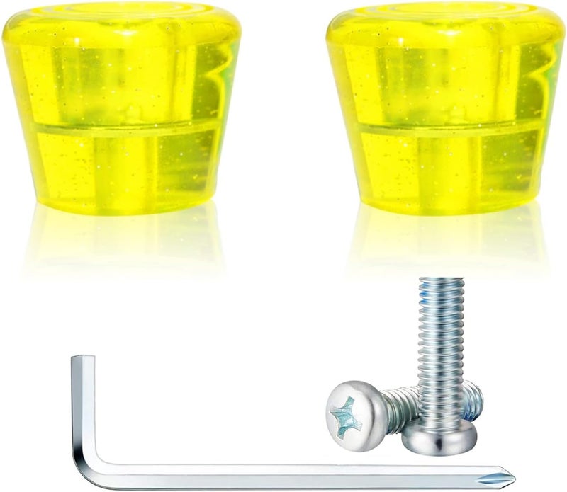 VNAKER PU Rubber Roller Skate Toe Stoppers 1 Pair with Screws - Image 1