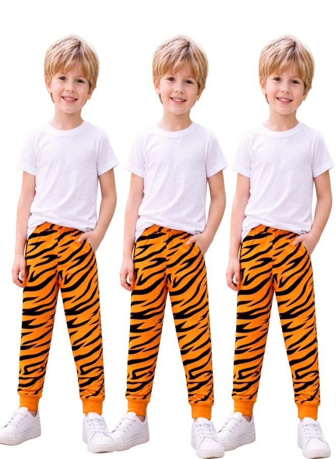 Hestia Kids Pajamas 100% Cotton | Boys Pyjama Set of 3 | Sleepwear | Cotton | Elasticated Waist | Pyjama for Boys | Pajama Set of 3 | Orange | 2-4Yrs - Image 1