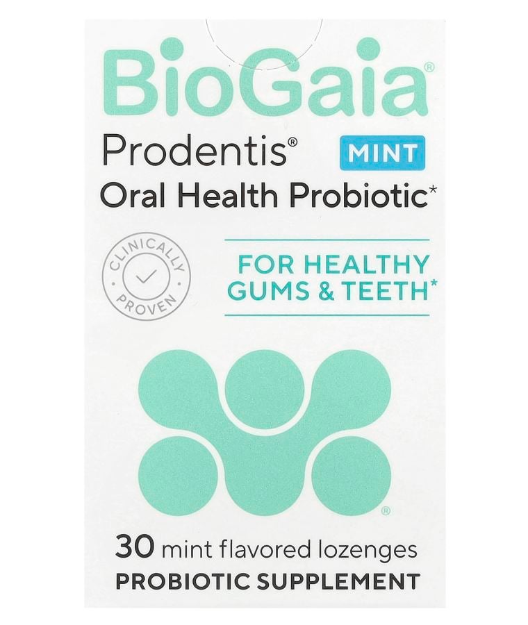 BioGaia Prodentis® Oral Health Probiotic For Healthy Gums & Teeth Mint 30 Probiotic Lozenges