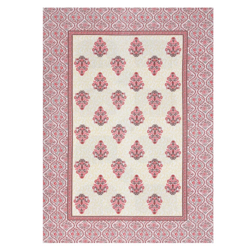 EasyGoods® 240 TC Cotton Bedsheet for Single Bed - Pink | Monarch Bedsheet Single Size Bed Cotton | Single Size Bedsheet | Single Bedsheet with 1 Pillow Cover 59x88 Inch| Handcrafted Bed Sheets - Image 5