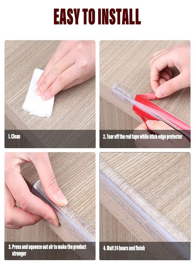 Trifecta Baby Proofing, Edge Protector Silicone, Soft Corner Protectors for Kids, Pre-Tape Adhesive Edge Guard for Kids Safety, Child Drawer Furniture Cabinet Bumper (15mmx15mm - 1 Meter) - Image 4