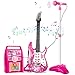 deAO Musical Guitar Play SetAdjustable Height MicrophoneAmplifier Set with StandMusic Light Karaoke Music Toys Birthday for Kids Boys Girls - Image 2