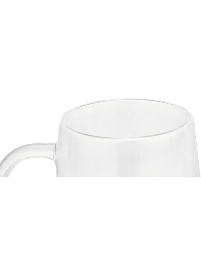 Zinnia Flat Double Glass Coffee Cup Set – 2 Pieces, 120 Ml - Image 4
