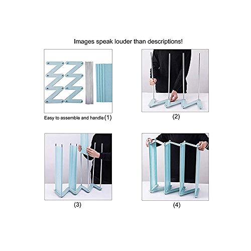 Shopper52 shopper 52.com 4 Layer Z Type Lightweight Sleek Space Saving Shoe Organizer Rack for Home and Office(Plastic, Multicolour) - Image 5