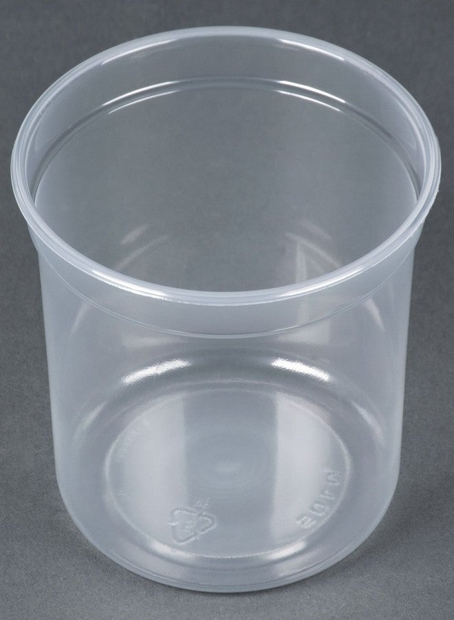 Solo MN16-0100 16 oz Translucent Polypro Plastic Deli Container (Case of 500) - Image 1