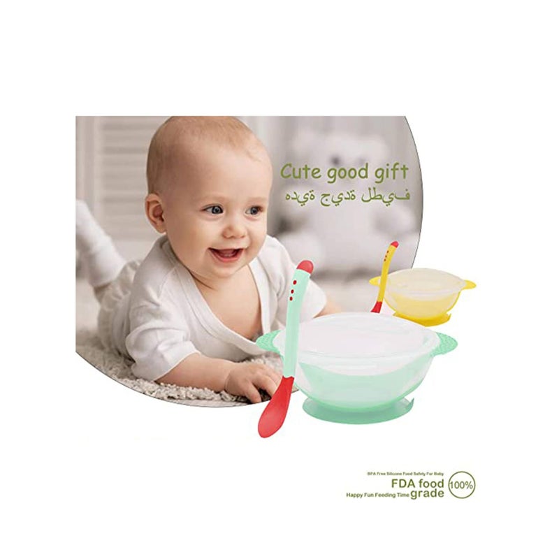 SOLARAE 2 Baby Bowls with High Suction Base, Great for Feeding Kids, Toddlers Fridge, Microwave & Dishwasher Compatible - Image 2