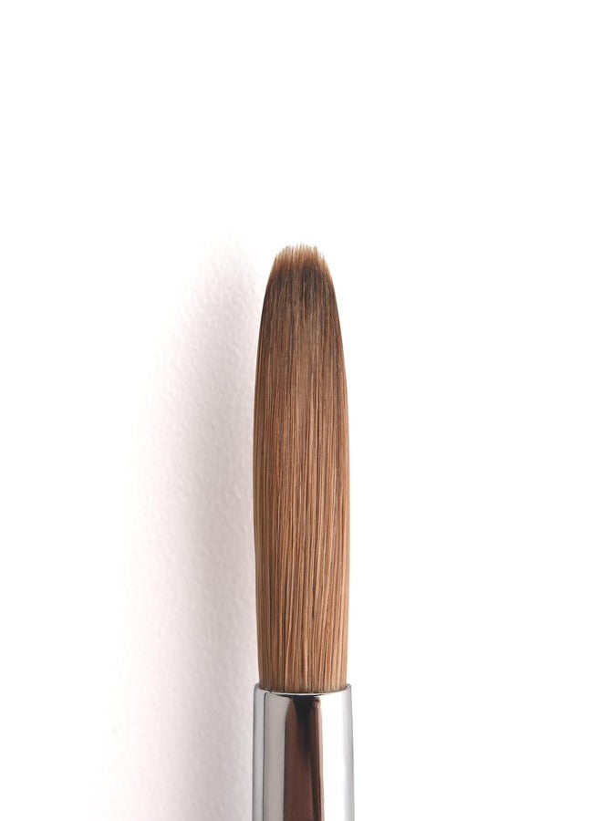 KADS 6# re Kolinsky Hair Bristles Acrylic Nail Brush Oval Crimped Shaped RedWood Handle Professional Salon Quality (6#) - Image 4
