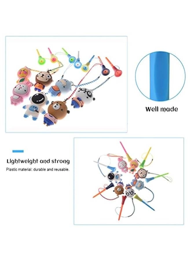 Generic Golf Tee Holder, 6Pcs Golf Tee Hanger Cartoon Plastic Anti Lost Golf Tee Ring with Strap Golf Accessories for Men Women Golfer Gifts - Image 2