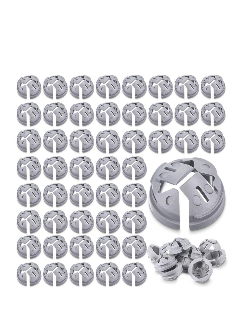 Generic Cable Connector Electrical Boxes, 100Unit 24mm Push in Wire Connectors, Conduits & Fittings Connector Junction Box Connector, Non-Metallic Push-Fit Bulk Connectors Gray, for Fits Knockout Hole  - Image 1