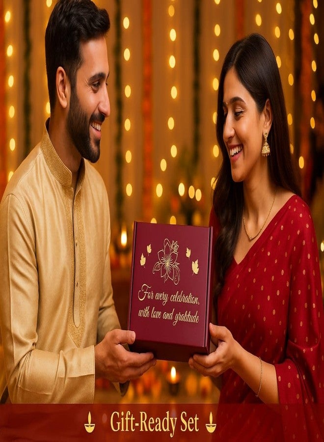 CentraLit علبة هدايا سنتراليت، حامل شموع كريستالي، حامل شموع صغيرة لتزيين المنزل، أضواء زينة ديوالي، قطع مركزية لتزيين طاولات حفلات الزفاف والمنزل (علبة هدايا واحدة) - Image 2