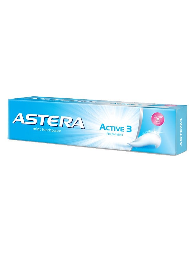 Astera Fresh Mint Active 3 Toothpaste 50Ml - Image 2