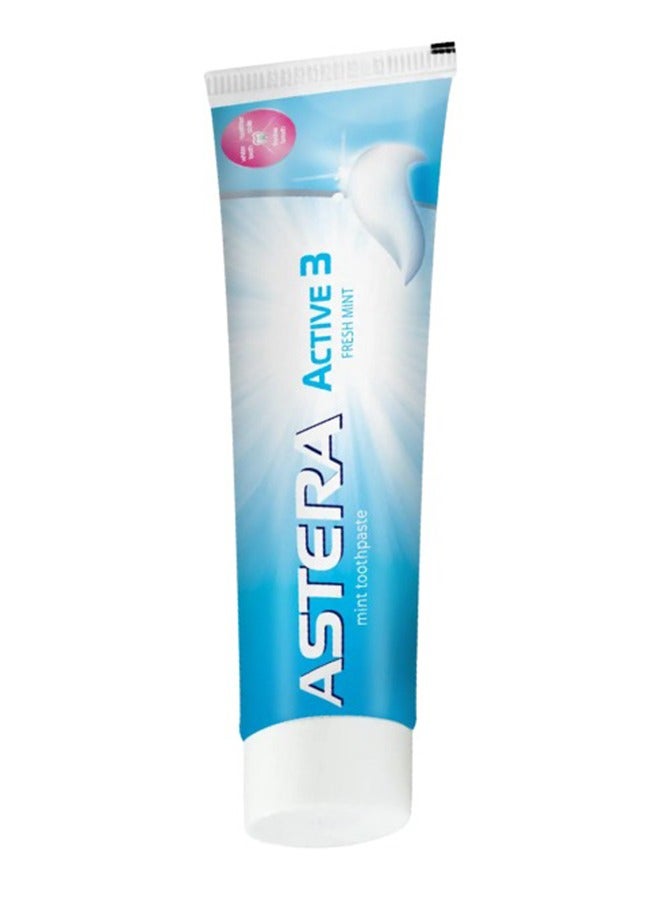 Astera Fresh Mint Active 3 Toothpaste 50Ml - Image 1