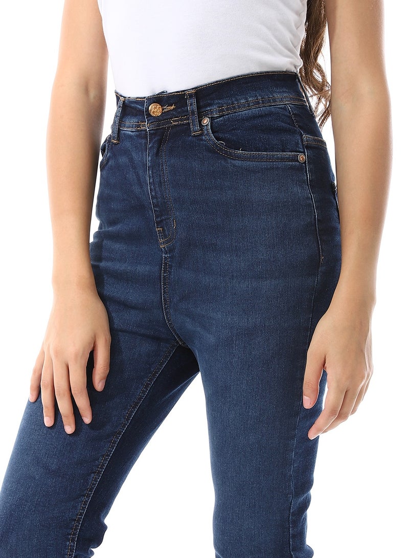 Andora Traditional Five Pockets Skinny Jeans Pants_ Navy Blue - Image 4