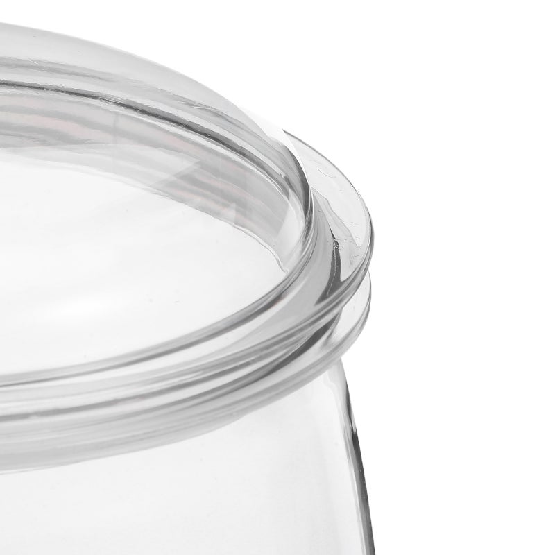 and Cookie Jar with Lid Apothecary Jars 2.3L Airtight Clear Storage Canister Buffet Container for Snacks - Image 2
