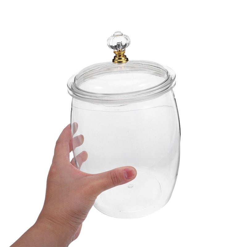 and Cookie Jar with Lid Apothecary Jars 2.3L Airtight Clear Storage Canister Buffet Container for Snacks - Image 3
